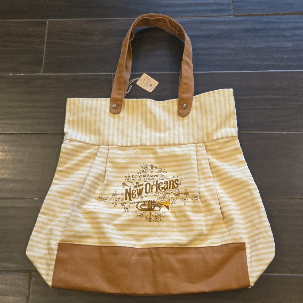 Parrish Line New Orleans Striped Tote NWT